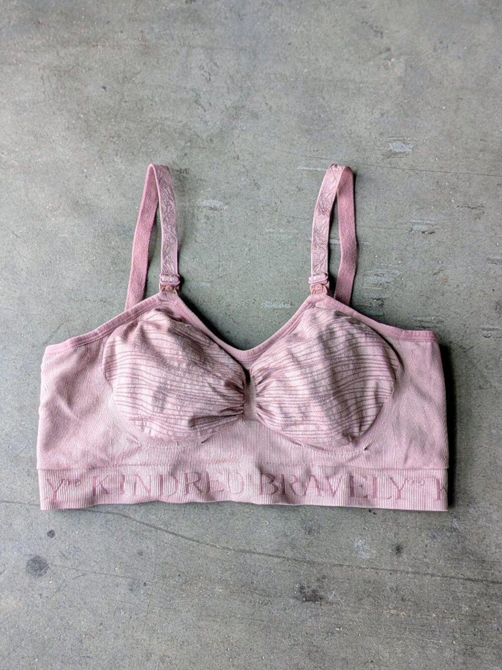 Kindred Bravely Sublime Hands-Free Pumping and Nursing Bra pink purple medium